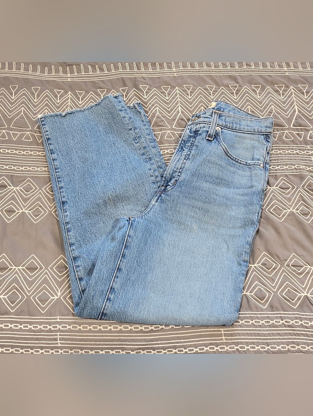 Madewell The Perfect Vintage Wide Leg Crop Jean Size 27